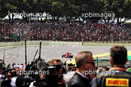 Sebastian Vettel (GER) Ferrari SF90 on the grid. 17.11.2019. Formula 1 World Championship, Rd 20, Brazilian Grand Prix, Sao Paulo, Brazil, Race Day.