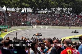 Lando Norris (GBR) McLaren MCL34 on the grid. 17.11.2019. Formula 1 World Championship, Rd 20, Brazilian Grand Prix, Sao Paulo, Brazil, Race Day.