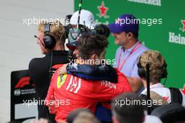 Charles Leclerc (FRA), Scuderia Ferrari and Pierre Gasly (FRA), Scuderia Toro Rosso  17.11.2019. Formula 1 World Championship, Rd 20, Brazilian Grand Prix, Sao Paulo, Brazil, Race Day.