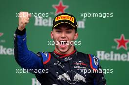 2nd place Pierre Gasly (FRA) Scuderia Toro Rosso STR14. 17.11.2019. Formula 1 World Championship, Rd 20, Brazilian Grand Prix, Sao Paulo, Brazil, Race Day.