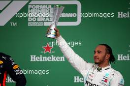 3rd place Lewis Hamilton (GBR) Mercedes AMG F1 W10. 17.11.2019. Formula 1 World Championship, Rd 20, Brazilian Grand Prix, Sao Paulo, Brazil, Race Day.