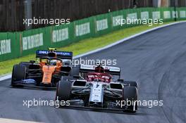 Kimi Raikkonen (FIN) Alfa Romeo Racing C38. 17.11.2019. Formula 1 World Championship, Rd 20, Brazilian Grand Prix, Sao Paulo, Brazil, Race Day.