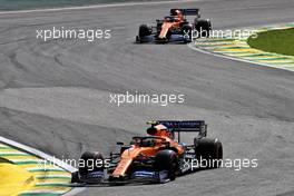 Lando Norris (GBR) McLaren MCL34. 17.11.2019. Formula 1 World Championship, Rd 20, Brazilian Grand Prix, Sao Paulo, Brazil, Race Day.