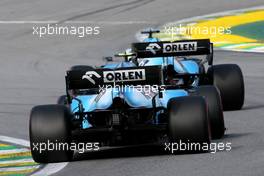 Robert Kubica (POL), Williams F1 Team and George Russell (GBR), Williams F1 Team  17.11.2019. Formula 1 World Championship, Rd 20, Brazilian Grand Prix, Sao Paulo, Brazil, Race Day.