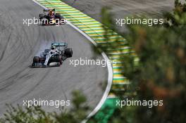 Valtteri Bottas (FIN) Mercedes AMG F1 W10 locks up under braking. 17.11.2019. Formula 1 World Championship, Rd 20, Brazilian Grand Prix, Sao Paulo, Brazil, Race Day.
