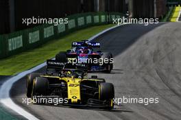 Nico Hulkenberg (GER) Renault F1 Team RS19. 17.11.2019. Formula 1 World Championship, Rd 20, Brazilian Grand Prix, Sao Paulo, Brazil, Race Day.