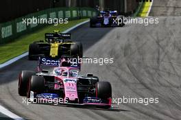 Sergio Perez (MEX) Racing Point F1 Team RP19. 17.11.2019. Formula 1 World Championship, Rd 20, Brazilian Grand Prix, Sao Paulo, Brazil, Race Day.
