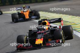 Max Verstappen (NLD) Red Bull Racing RB15. 17.11.2019. Formula 1 World Championship, Rd 20, Brazilian Grand Prix, Sao Paulo, Brazil, Race Day.