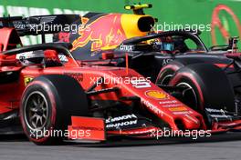 Sebastian Vettel (GER), Scuderia Ferrari and Alexander Albon (THA), Red Bull Racing  17.11.2019. Formula 1 World Championship, Rd 20, Brazilian Grand Prix, Sao Paulo, Brazil, Race Day.