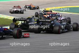 Nico Hulkenberg (GER), Renault Sport F1 Team and Romain Grosjean (FRA), Haas F1 Team  17.11.2019. Formula 1 World Championship, Rd 20, Brazilian Grand Prix, Sao Paulo, Brazil, Race Day.