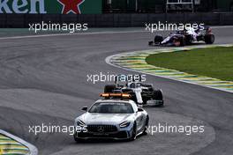 Lewis Hamilton (GBR) Mercedes AMG F1 W10 leads behind the FIA Safety Car. 17.11.2019. Formula 1 World Championship, Rd 20, Brazilian Grand Prix, Sao Paulo, Brazil, Race Day.