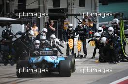 George Russell (GBR) Williams Racing FW42 Pit Stop 17.11.2019. Formula 1 World Championship, Rd 20, Brazilian Grand Prix, Sao Paulo, Brazil, Race Day.