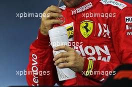 Sebastian Vettel (GER) Ferrari in the post qualifying FIA Press Conference. 16.11.2019. Formula 1 World Championship, Rd 20, Brazilian Grand Prix, Sao Paulo, Brazil, Qualifying Day.