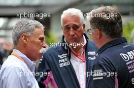 (L to R): Chase Carey (USA) Formula One Group Chairman with Lawrence Stroll (CDN) Racing Point F1 Team Investor and Otmar Szafnauer (USA) Racing Point F1 Team Principal and CEO. 16.11.2019. Formula 1 World Championship, Rd 20, Brazilian Grand Prix, Sao Paulo, Brazil, Qualifying Day.