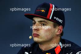 Max Verstappen (NLD) Red Bull Racing in the post qualifying FIA Press Conference. 16.11.2019. Formula 1 World Championship, Rd 20, Brazilian Grand Prix, Sao Paulo, Brazil, Qualifying Day.
