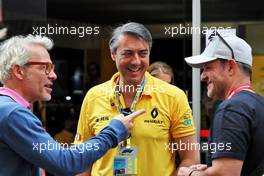 (L to R): Jacques Villeneuve (CDN); Carlos Henrique Ferreira (Caique) Director of Communication at Renault do Brazil and VP Instituto Renault; Rubens Barrichello (BRA). 16.11.2019. Formula 1 World Championship, Rd 20, Brazilian Grand Prix, Sao Paulo, Brazil, Qualifying Day.