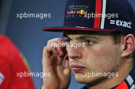 Max Verstappen (NLD) Red Bull Racing in the post qualifying FIA Press Conference. 16.11.2019. Formula 1 World Championship, Rd 20, Brazilian Grand Prix, Sao Paulo, Brazil, Qualifying Day.