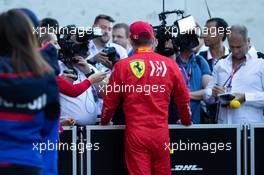 Charles Leclerc (MON) Ferrari with the media. 16.11.2019. Formula 1 World Championship, Rd 20, Brazilian Grand Prix, Sao Paulo, Brazil, Qualifying Day.