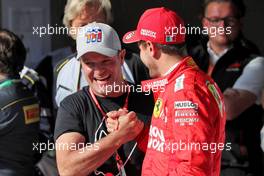 (L to R): Rubens Barrichello (BRA) with Sebastian Vettel (GER) Ferrari. 16.11.2019. Formula 1 World Championship, Rd 20, Brazilian Grand Prix, Sao Paulo, Brazil, Qualifying Day.