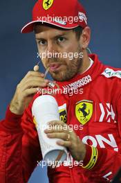 Sebastian Vettel (GER) Ferrari in the post qualifying FIA Press Conference. 16.11.2019. Formula 1 World Championship, Rd 20, Brazilian Grand Prix, Sao Paulo, Brazil, Qualifying Day.