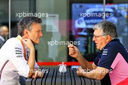 (L to R): James Allison (GBR) Mercedes AMG F1 Technical Director with Otmar Szafnauer (USA) Racing Point F1 Team Principal and CEO. 17.11.2019. Formula 1 World Championship, Rd 20, Brazilian Grand Prix, Sao Paulo, Brazil, Race Day.
