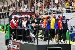 The drivers parade. 17.11.2019. Formula 1 World Championship, Rd 20, Brazilian Grand Prix, Sao Paulo, Brazil, Race Day.