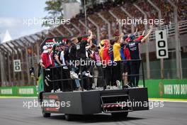 Drivers parade 17.11.2019. Formula 1 World Championship, Rd 20, Brazilian Grand Prix, Sao Paulo, Brazil, Race Day.