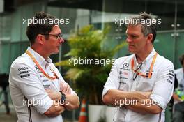(L to R): Andrew Shovlin (GBR) Mercedes AMG F1 Engineer with James Allison (GBR) Mercedes AMG F1 Technical Director. 14.11.2019. Formula 1 World Championship, Rd 20, Brazilian Grand Prix, Sao Paulo, Brazil, Preparation Day.