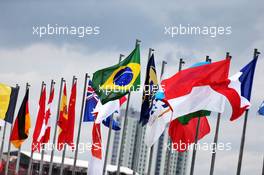 Circuit atmosphere - flags. 14.11.2019. Formula 1 World Championship, Rd 20, Brazilian Grand Prix, Sao Paulo, Brazil, Preparation Day.