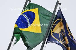 Brazil flag. 14.11.2019. Formula 1 World Championship, Rd 20, Brazilian Grand Prix, Sao Paulo, Brazil, Preparation Day.