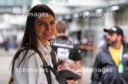 Kelly Piquet (BRA), girlfriend of Daniil Kvyat (RUS) Scuderia Toro Rosso, with their baby daughter Penelope. 14.11.2019. Formula 1 World Championship, Rd 20, Brazilian Grand Prix, Sao Paulo, Brazil, Preparation Day.