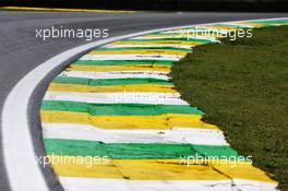 Circuit atmosphere - kerb detail. 14.11.2019. Formula 1 World Championship, Rd 20, Brazilian Grand Prix, Sao Paulo, Brazil, Preparation Day.
