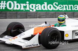 The 1988 McLaren MP4/4 raced by Ayrton Senna. 14.11.2019. Formula 1 World Championship, Rd 20, Brazilian Grand Prix, Sao Paulo, Brazil, Preparation Day.