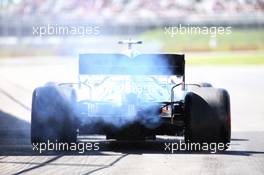 A car kicks up dust at the pit lane exit. 07.06.2019. Formula 1 World Championship, Rd 5, Spanish Grand Prix, Barcelona, Spain, Practice Day.