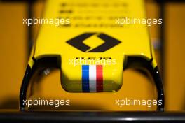 Renault F1 Team RS19 nosecone. 07.06.2019. Formula 1 World Championship, Rd 5, Spanish Grand Prix, Barcelona, Spain, Practice Day.