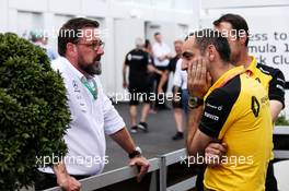(L to R): Gwen Lagrue, Head of Mercedes AMG Driver Development, with Cyril Abiteboul (FRA) Renault Sport F1 Managing Director. 07.06.2019. Formula 1 World Championship, Rd 5, Spanish Grand Prix, Barcelona, Spain, Practice Day.