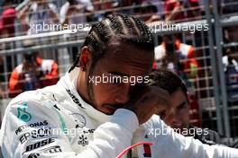 Lewis Hamilton (GBR) Mercedes AMG F1 on the grid. 09.06.2019. Formula 1 World Championship, Rd 7, Canadian Grand Prix, Montreal, Canada, Race Day.