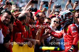Charles Leclerc (MON) Ferrari celebrates his third position in parc ferme. 09.06.2019. Formula 1 World Championship, Rd 7, Canadian Grand Prix, Montreal, Canada, Race Day.