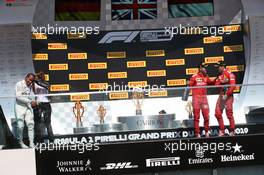 1st place Lewis Hamilton (GBR) Mercedes AMG F1 W10 with 2nd place Sebastian Vettel (GER) Ferrari SF90 and 3rd place Charles Leclerc (MON) Ferrari SF90. 09.06.2019. Formula 1 World Championship, Rd 7, Canadian Grand Prix, Montreal, Canada, Race Day.