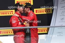 Sebastian Vettel (GER) Ferrari SF90. and Charles Leclerc (MON) Ferrari SF90. 09.06.2019. Formula 1 World Championship, Rd 7, Canadian Grand Prix, Montreal, Canada, Race Day.