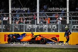 Lando Norris (GBR) McLaren MCL34 retired from the race. 09.06.2019. Formula 1 World Championship, Rd 7, Canadian Grand Prix, Montreal, Canada, Race Day.