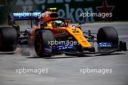 Lando Norris (GBR) McLaren MCL34 runs wide. 08.06.2019. Formula 1 World Championship, Rd 7, Canadian Grand Prix, Montreal, Canada, Qualifying Day.