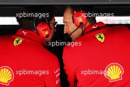 (L to R): Mattia Binotto (ITA) Ferrari Team Principal with Riccardo Adami (ITA) Ferrari Race Engineer.