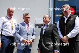 (L to R): Francois Dumontier (CDN) Promoter of the Canadian GP; Jean Todt (FRA) FIA President; and Ross Brawn (GBR) Managing Director, Motor Sports, unveil a plaque to Charlie Whiting. 08.06.2019. Formula 1 World Championship, Rd 7, Canadian Grand Prix, Montreal, Canada, Qualifying Day.