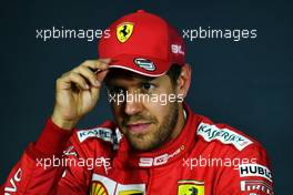 Sebastian Vettel (GER) Ferrari in the post qualifying FIA Press Conference. 08.06.2019. Formula 1 World Championship, Rd 7, Canadian Grand Prix, Montreal, Canada, Qualifying Day.