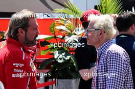 (L to R): Gino Rosato (CDN) Ferrari with Jacques Villeneuve (CDN). 09.06.2019. Formula 1 World Championship, Rd 7, Canadian Grand Prix, Montreal, Canada, Race Day.
