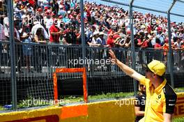 Nico Hulkenberg (GER) Renault F1 Team on the drivers parade. 09.06.2019. Formula 1 World Championship, Rd 7, Canadian Grand Prix, Montreal, Canada, Race Day.