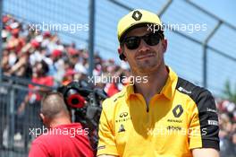 Nico Hulkenberg (GER) Renault F1 Team on the drivers parade. 09.06.2019. Formula 1 World Championship, Rd 7, Canadian Grand Prix, Montreal, Canada, Race Day.