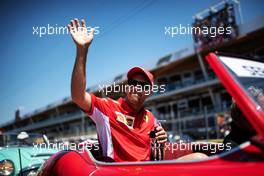 Sebastian Vettel (GER) Ferrari on the drivers parade. 09.06.2019. Formula 1 World Championship, Rd 7, Canadian Grand Prix, Montreal, Canada, Race Day.