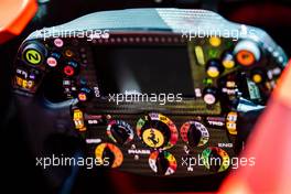 Ferrari SF90 steering wheel. 06.06.2019. Formula 1 World Championship, Rd 7, Canadian Grand Prix, Montreal, Canada, Preparation Day.